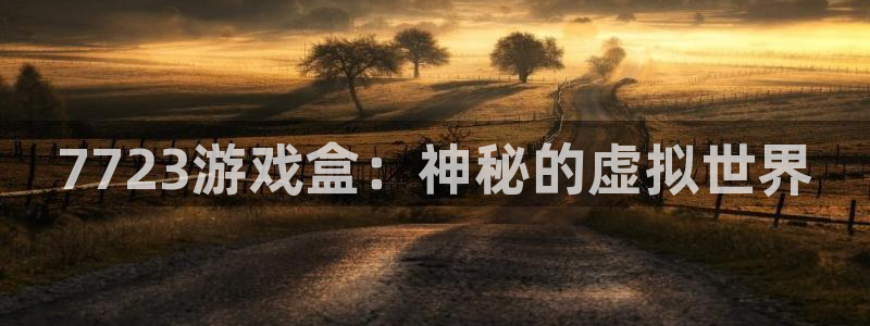 杏耀测速|杏耀代理：7723游戏盒：神秘的虚拟世界